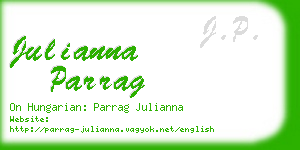 julianna parrag business card